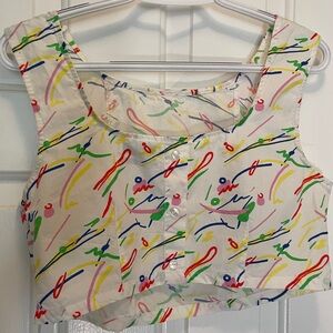 Urban Outfitters Multicolor Abstract Top